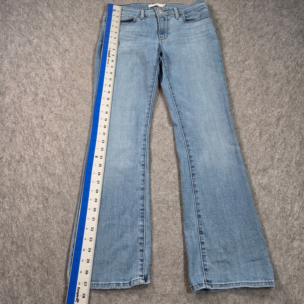 Levis 715 Bootcut Jeans Womens 28x29 Light Wash Denim Mid Rise 18885-0080 - Picture 10 of 12